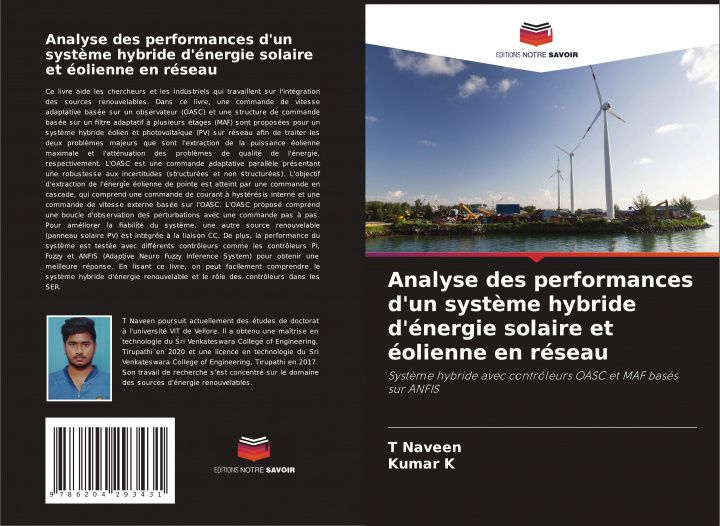 Book Analyse des performances d'un syst?me hybride d'énergie solaire et éolienne en réseau Kumar K