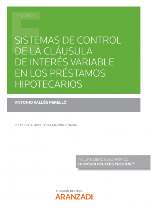 Kniha SISTEMA CONTROL CLAUSULA DE INTERES VARIABLE PRESTAMOS ANTONIO VALLES PERELLO
