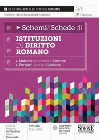 Knjiga Schemi & schede di istituzioni di diritto romano. Metodo schematico Simone 
