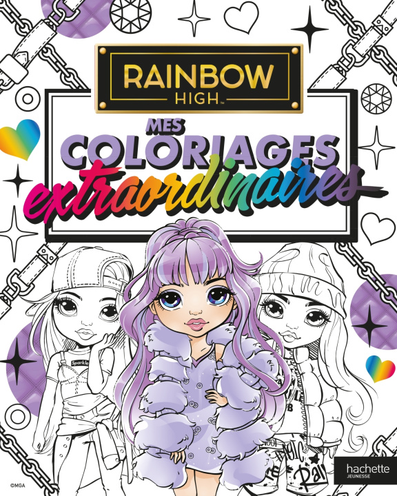 Carte Rainbow High - Coloriages extraordinaires 