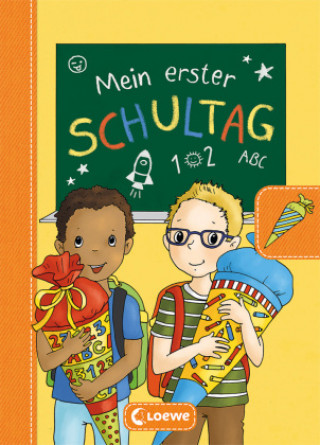 Kniha Mein erster Schultag - Jungs (Gelb) 