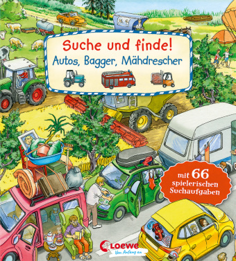 Kniha Suche und finde! - Autos, Bagger, Mähdrescher Peter Friedl