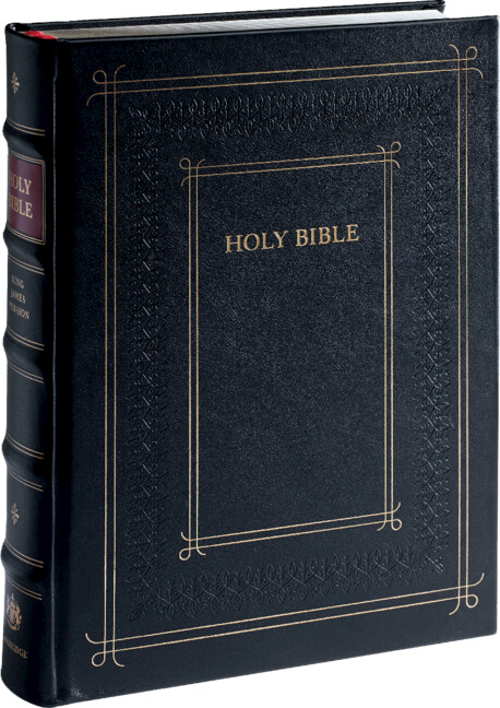 Book Cambridge KJV Family Chronicle Bible, Black Calfskin Leather over Boards 