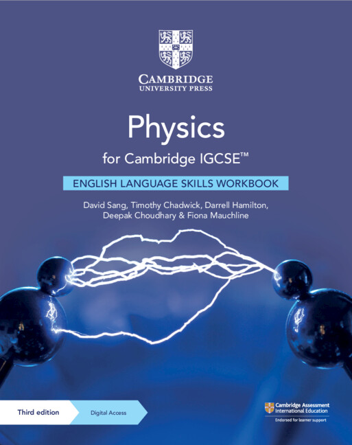 Kniha Physics for Cambridge IGCSE™ English Language Skills Workbook with Digital Access (2 Years) David Sang