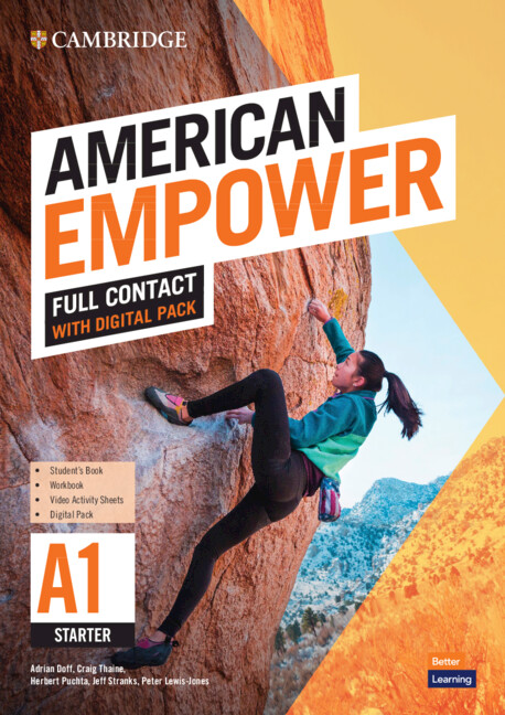 Книга American Empower Starter/A1 Full Contact with Digital Pack Adrian Doff