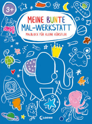 Carte Meine bunte Mal-Werkstatt - Malblock für kleine Künstler - Elefant 