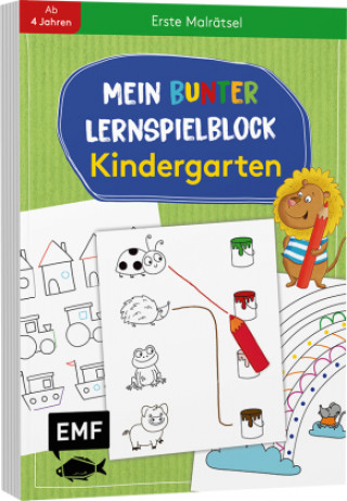 Könyv Mein bunter Lernspielblock - Kindergarten: Erste Malrätsel 