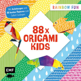 Könyv 88 x Origami Kids Rainbow Fun 