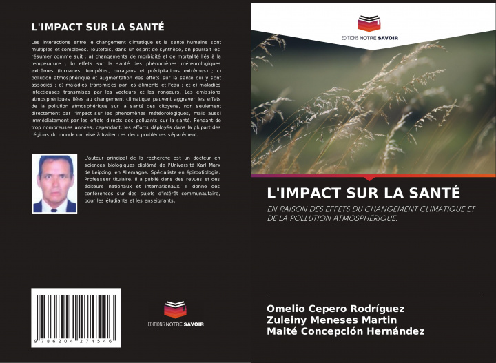 Книга L'IMPACT SUR LA SANTÉ Zuleiny Meneses Martin