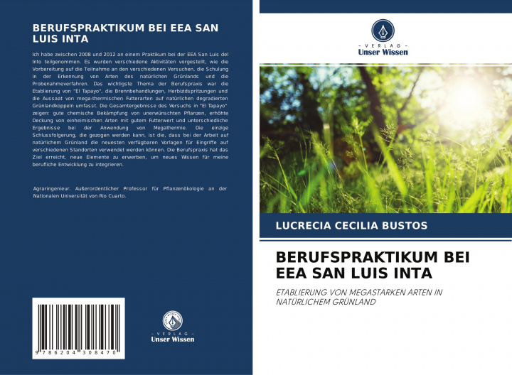 Книга BERUFSPRAKTIKUM BEI EEA SAN LUIS INTA Lucrecia Cecilia Bustos