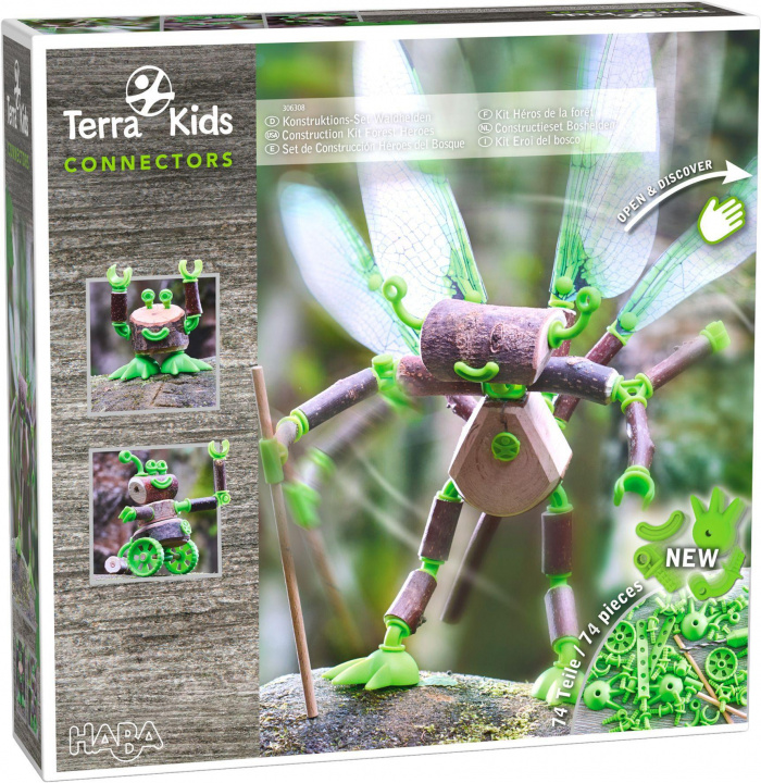 Joc / Jucărie Terra Kids Connectors - Konstruktions-Set Waldhelden 