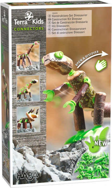 Gra/Zabawka Terra Kids Connectors - Konstruktions-Set Dinosaurier 