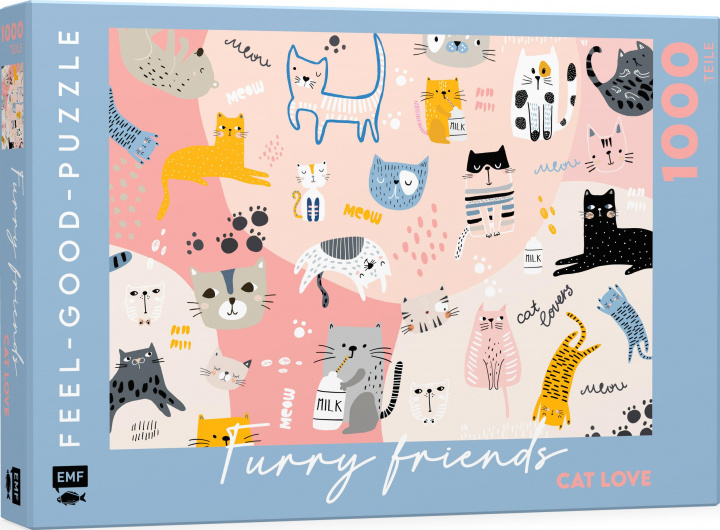 Game/Toy Feel-good-Puzzle 1000 Teile - FURRY FRIENDS: Cat love 