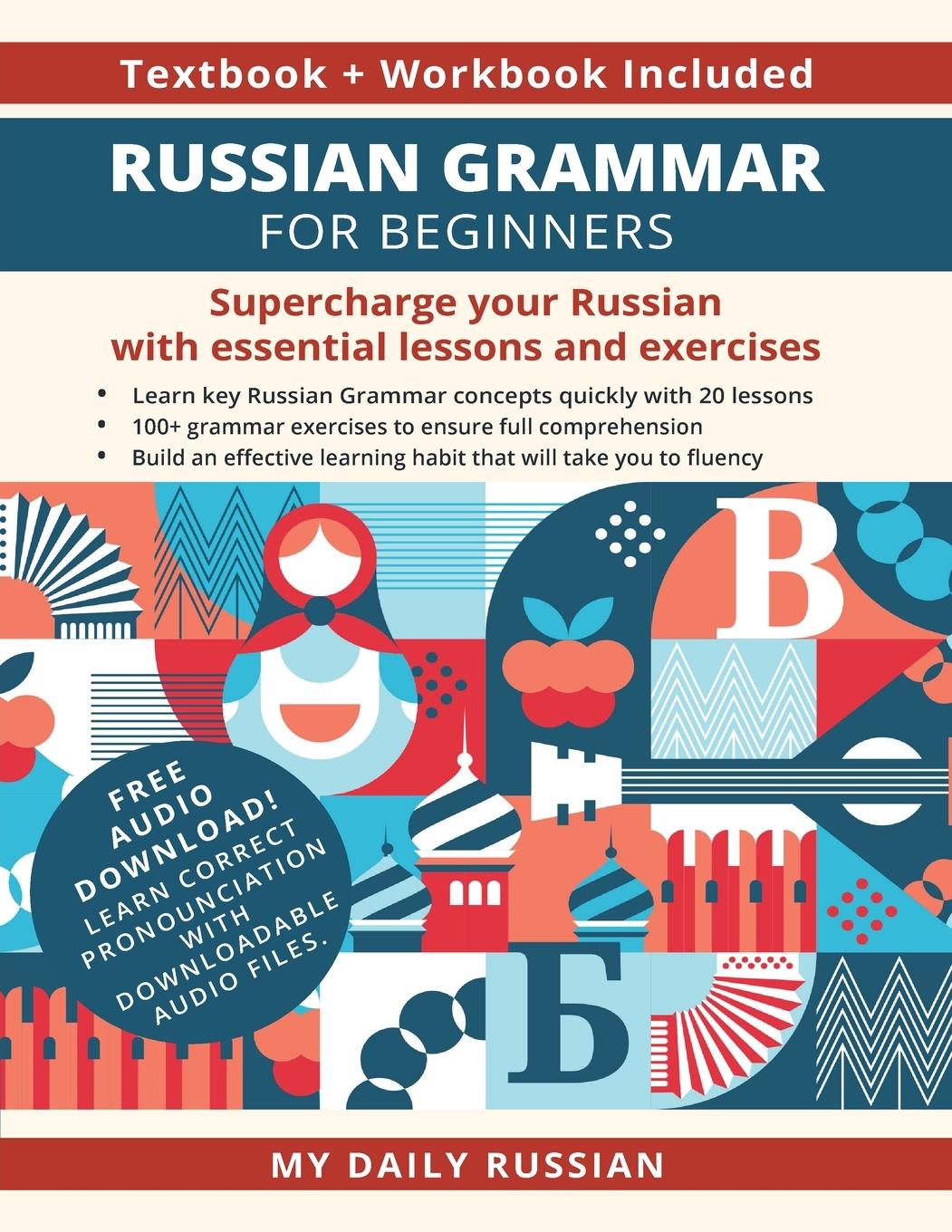 Knjiga Russian Grammar for Beginners Textbook + Workbook Included 