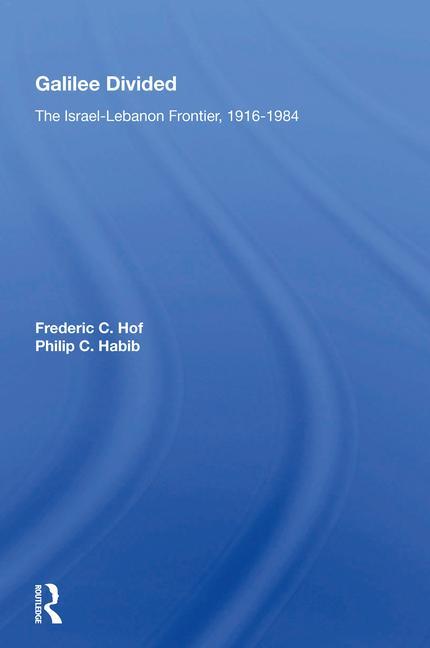 Book Galilee Divided Frederic C Hof