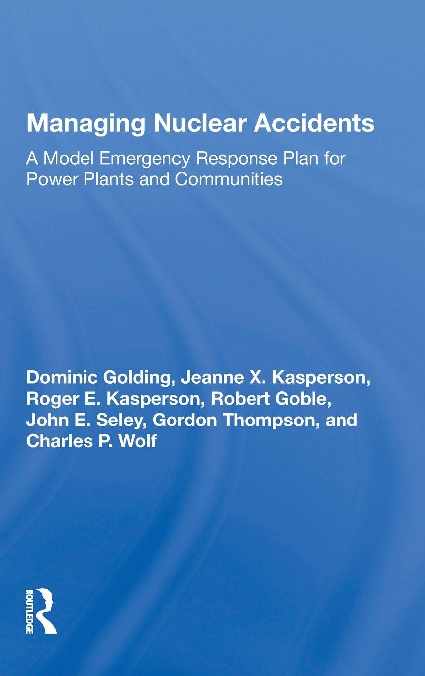 Boek Managing Nuclear Accidents Dominic Golding