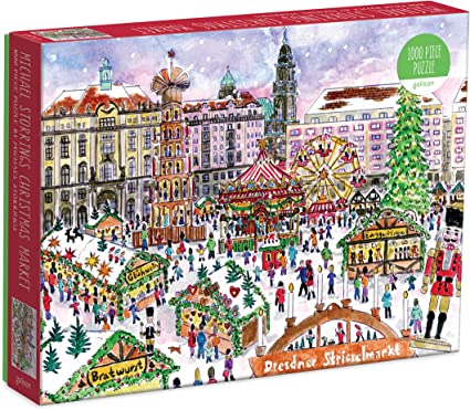 Játék Michael Storrings Christmas Market 1000 Piece Puzzle Galison