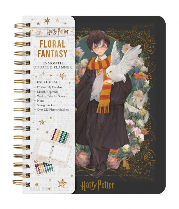 Kniha Harry Potter: Anime Fantasy 12 Month Undated Planner 