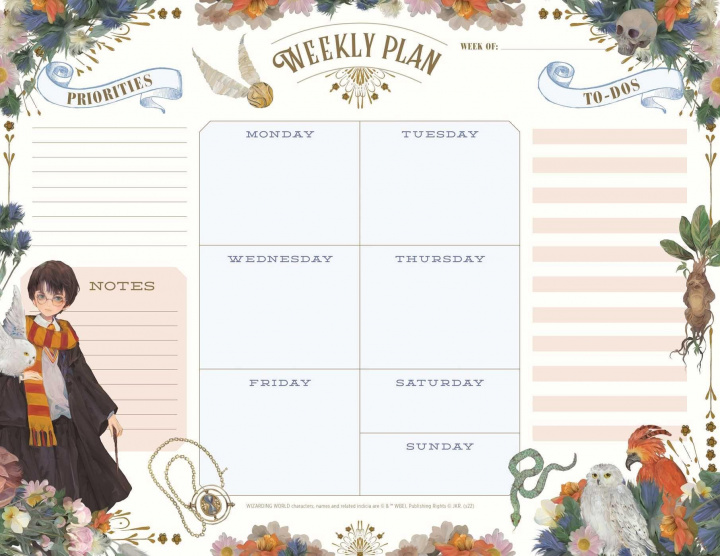 Βιβλίο Harry Potter Anime Weekly Planner Notepad 