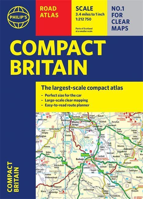 Книга Philip's Compact Britain Road Atlas PHILIP'S MAPS