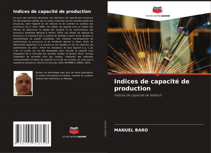 Книга Indices de capacité de production Manuel Baro