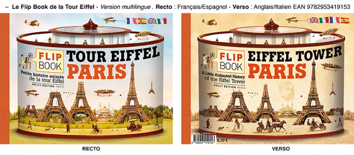 Carte Le Flip Book de la Tour Eiffel, version multilingue augmentée 2021 GAUTIER