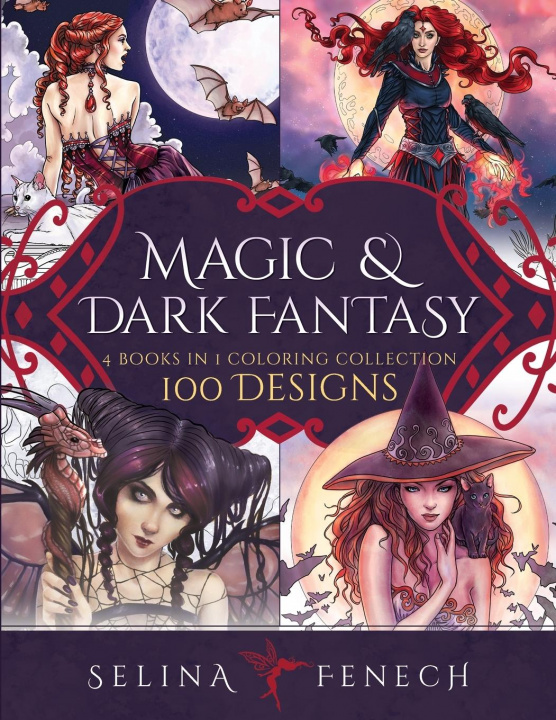 Book Magic and Dark Fantasy Coloring Collection 