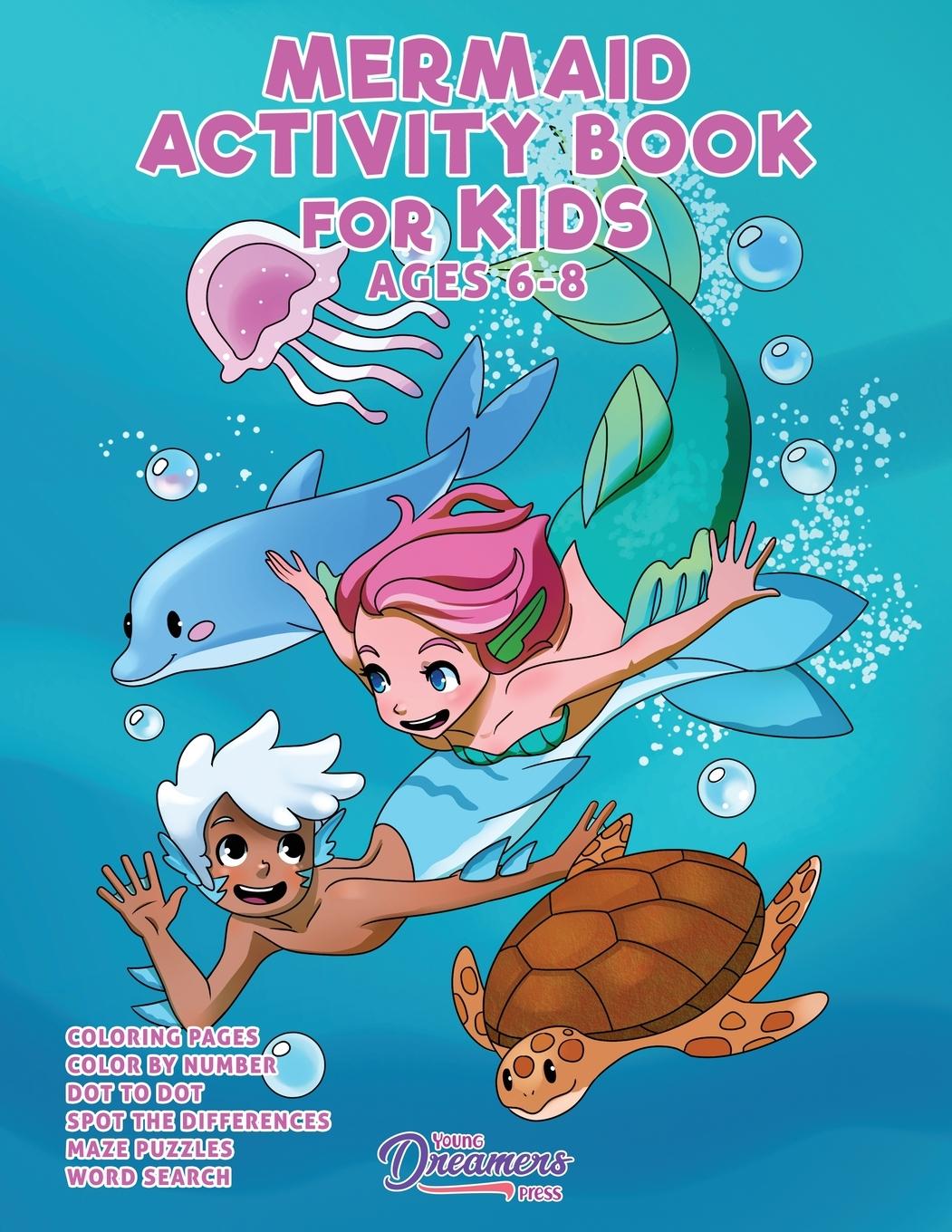 Kniha Mermaid Activity Book for Kids Ages 6-8 
