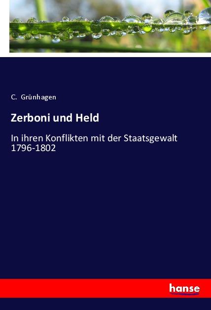 Knjiga Zerboni und Held C. Grünhagen