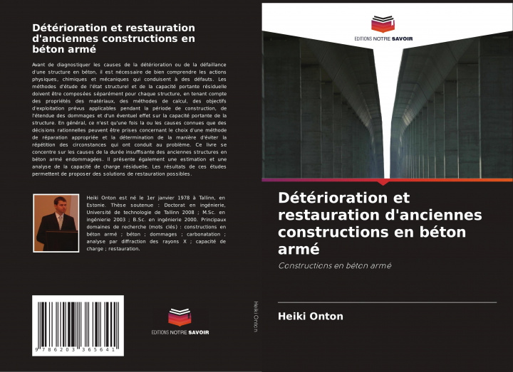 Knjiga Détérioration et restauration d'anciennes constructions en béton armé Heiki Onton