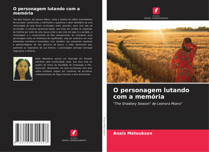 Book O personagem lutando com a memória Anaïs Metoukson