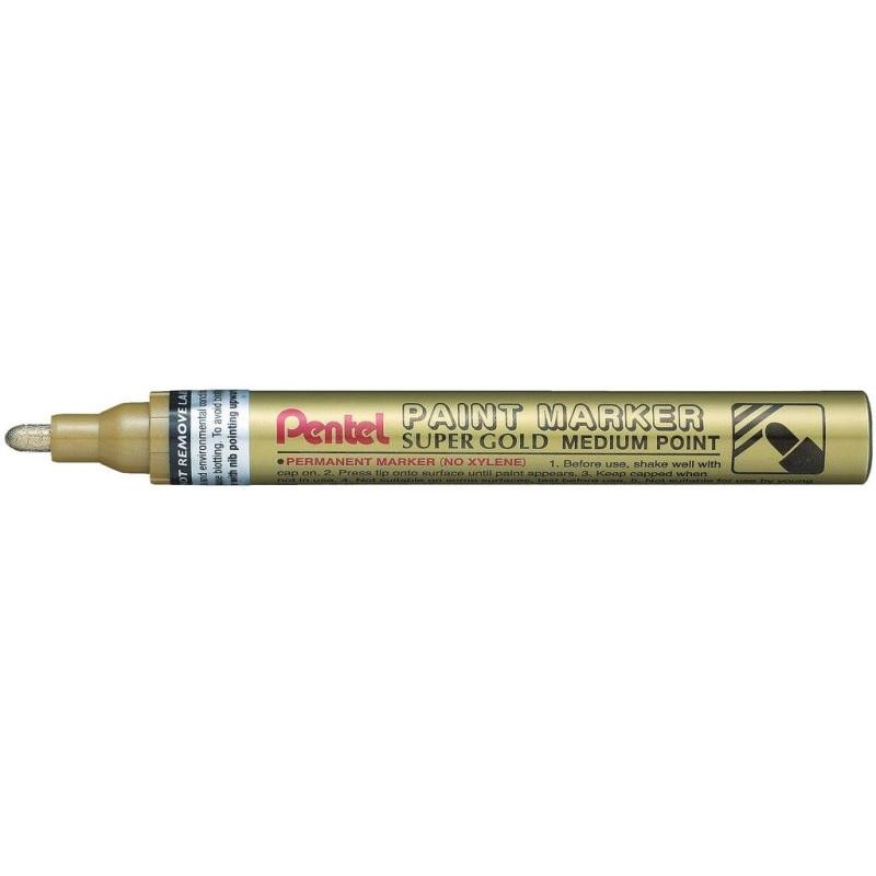 Papírszerek Popisovač Pentel Paint Marker MMP10 lakový - zlatý 2-4 mm 