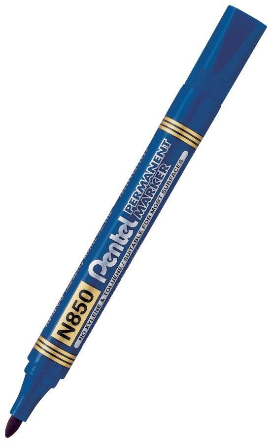 Papírszerek Popisovač Pentel Permanentní N850 - modrý 4,2 mm 
