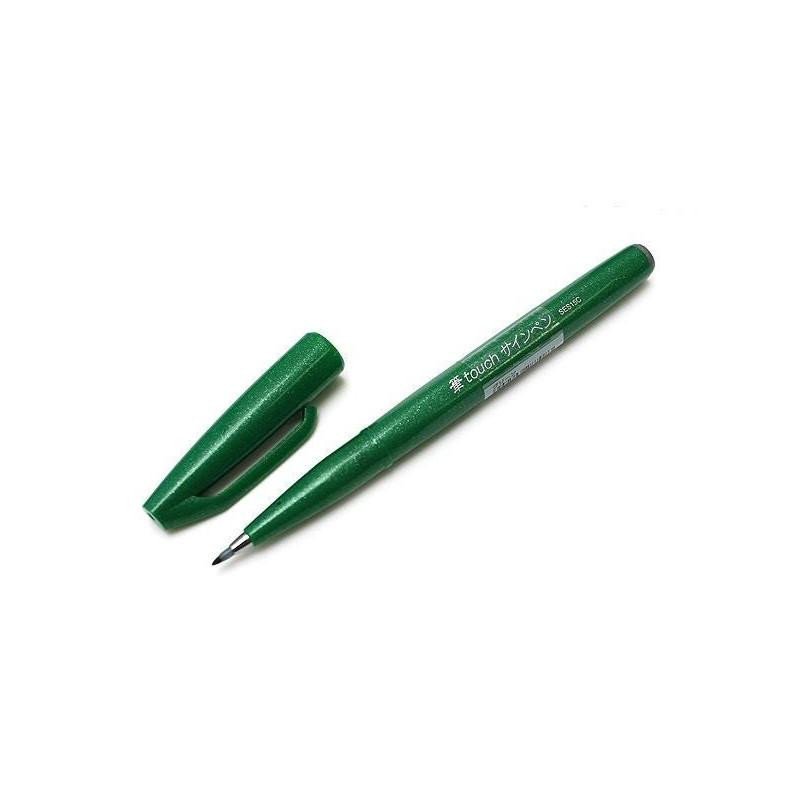 Βιβλίο Popisovač Pentel Touch Brush - zelený 
