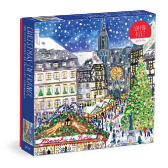 Játék Michael Storrings Christmas in France 500 Piece Puzzle Galison