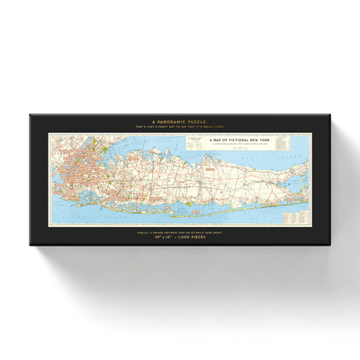 Játék NYC Map 1,000 Piece Panoramic Puzzle Galison