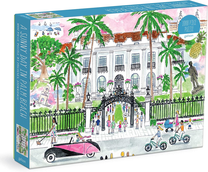 Game/Toy Michael Storrings A Sunny Day in Palm Beach 1000 Piece Puzzle Galison