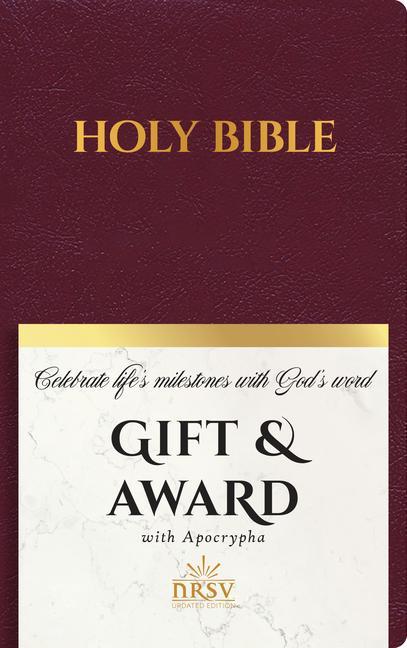 Knjiga NRSV Updated Edition Gift & Award Bible with Apocrypha (Imitation Leather, Burgundy) 