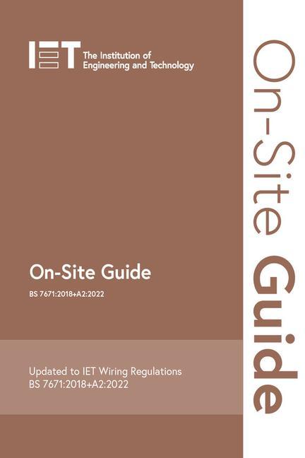Book On-Site Guide (BS 7671:2018+A2:2022) 