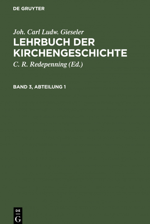 Kniha Lehrbuch der Kirchengeschichte 