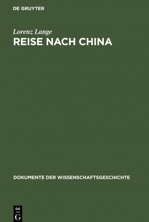 Книга Reise nach China Lorenz Lange
