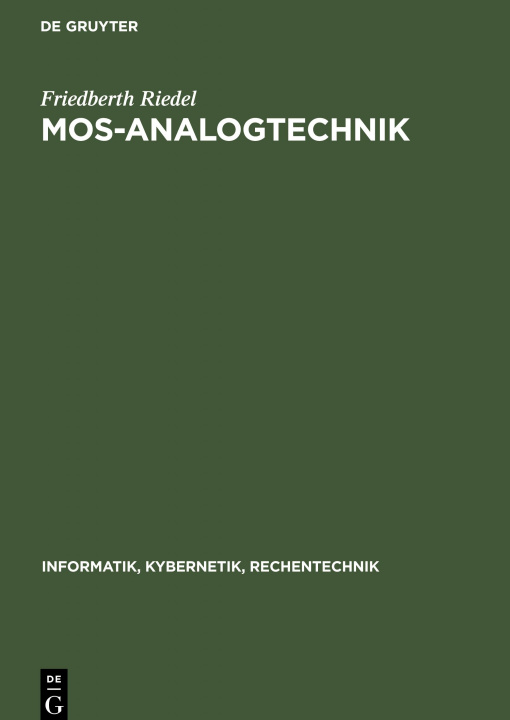 Book MOS-Analogtechnik Friedberth Riedel