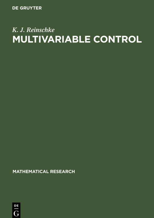 Knjiga Multivariable Control K. J. Reinschke