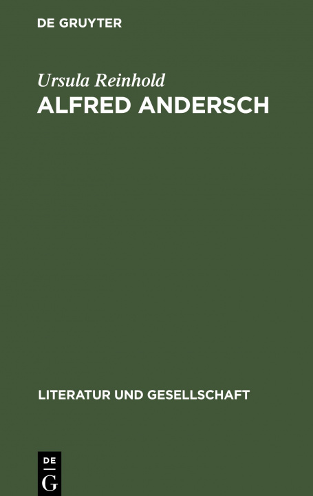 Knjiga Alfred Andersch Ursula Reinhold