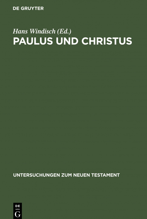 Книга Paulus und Christus No Contributor