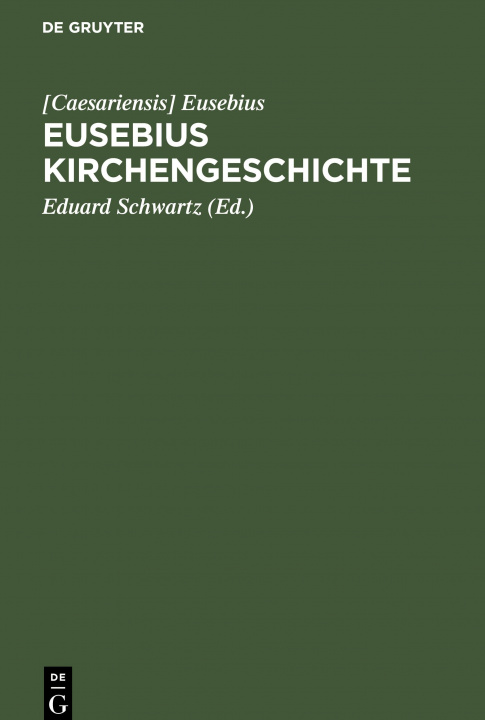 Kniha Eusebius Kirchengeschichte 
