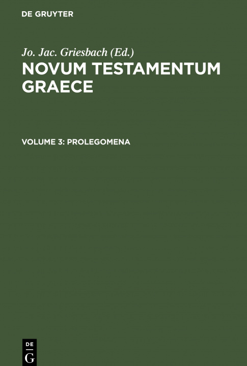 Livro Prolegomena No Contributor