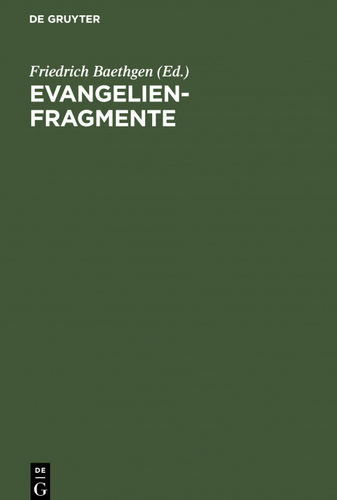 Knjiga Evangelienfragmente No Contributor