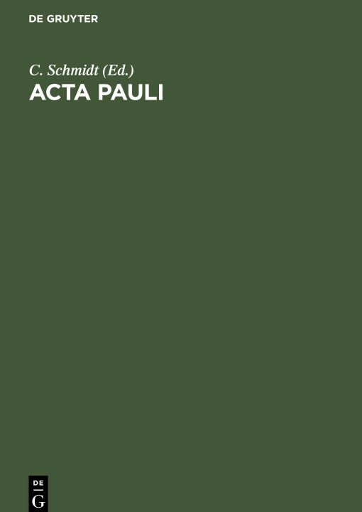 Knjiga Acta Pauli No Contributor