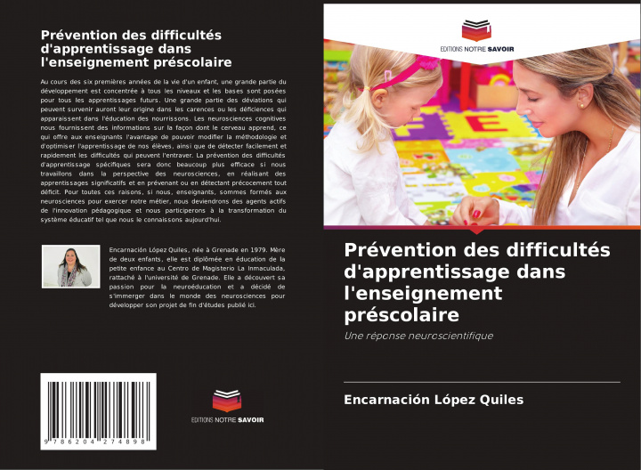 Knjiga Prévention des difficultés d'apprentissage dans l'enseignement préscolaire Encarnación López Quiles